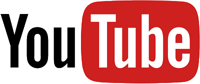 YouTube logo with a black 'You' wordmark and a red rounded rectangle containing a white play button.
